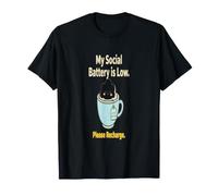 Introvert Energy Save My Social Battery is Low Please Rechar T-Shirt
