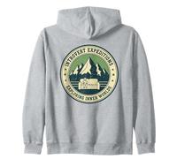 Introvert Expeditions Exploring Inner Worlds Funny Homebody Zip Hoodie