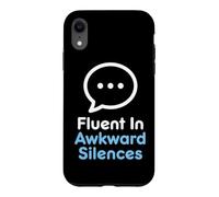 Introvert Fluent In Awkward Silences Socially Awkward Case for iPhone XR