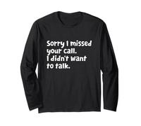 Introvert - Funny Introvert Design - Sarcastic Sarcasm Humor Long Sleeve T-Shirt