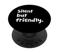 Introvert - Funny Introvert Design - Sarcastic Sarcasm Humor PopSockets Adhesive PopGrip
