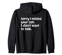Introvert - Funny Introvert Design - Sarcastic Sarcasm Humor Zip Hoodie