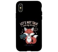 Introvert Funny Let's Not Talk And Say We Did Case for iPhone X/XS