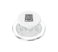 Introvert Gamer Dog Lover Coffee Games And Walks Only PopSockets PopGrip for MagSafe