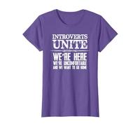 Introvert Gifts | Introverts Unite We're Uncomfortable Funny T-Shirt