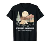 Introvert Hiking Club We Don't Meet Up Hiking Camping Tent T-Shirt