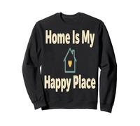 Introvert Home Saying Happy Place Design for Homebodies Sweatshirt