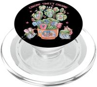 Introvert Home Sweet Cactus Home Graphic Women Funny Gnome PopSockets PopGrip for MagSafe