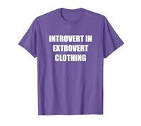 Introvert in Extrovert Clothing T-Shirt, Men, Purple Heather, XXL