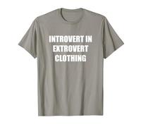 Introvert in Extrovert Clothing T-Shirt, Men, Slate, S