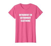 Introvert in Extrovert Clothing T-Shirt, Women, Pink Heather, XS