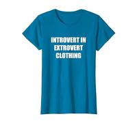 Introvert in Extrovert Clothing T-Shirt, Women, Sapphire, S