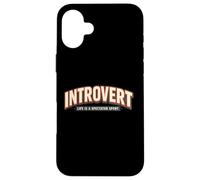 Introvert Life Is a Spectator Sport Graphic Case for iPhone 16 Plus