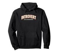 Introvert Life Is a Spectator Sport Graphic Pullover Hoodie