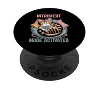 Introvert Mode Activated Quiet Souls Calm Energy Lovers PopSockets Adhesive PopGrip