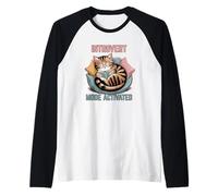 Introvert Mode Activated Quiet Souls Calm Energy Lovers Raglan Baseball Tee