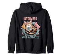 Introvert Mode Activated Quiet Souls Calm Energy Lovers Zip Hoodie
