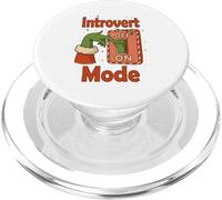 Introvert Mode On - Funny Christmas Switch Design PopSockets PopGrip for MagSafe