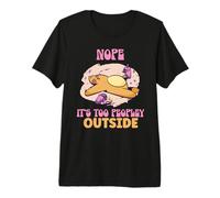 Introvert Nope It's Too Peopley Outside Lazy Sloth Premium T-Shirt