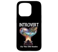 INTROVERT OF THE OLD REALM bookworm fantasy sci fi fan read Case for iPhone 15 Pro