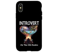 INTROVERT OF THE OLD REALM bookworm fantasy sci fi fan read Case for iPhone X/XS