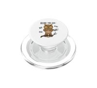 Introvert Owl Before You Ask No PopSockets PopGrip for MagSafe