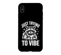 Introvert Raccoon Backpack Just Trying To Vibe Case for iPhone XS Max
