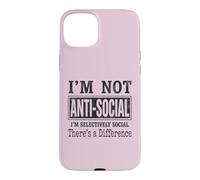 Introvert Sarcasm Solitary Quiet Personality Quote Case for iPhone 15 Plus