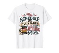 Introvert Schedule Fully Booked Solitude Reader Value Graphic T-Shirt