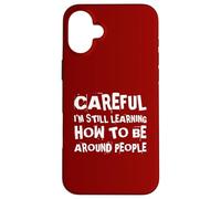 Introvert Socially Awkward Introverted Antisocial Overthink Case for iPhone 16 Plus