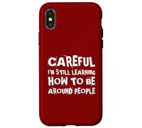 Introvert Socially Awkward Introverted Antisocial Overthink Case for iPhone X/XS