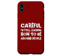Introvert Socially Awkward Introverted Antisocial Overthink Case for iPhone XS Max