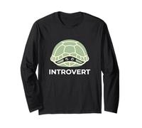 Introvert Turtle Shy Animal Nature Lover Solitary Hermit Long Sleeve T-Shirt