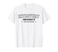 Introvert University Funny Indoorsy Antisocial Introverted T-Shirt