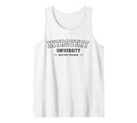 Introvert University Funny Indoorsy Antisocial Introverted Tank Top