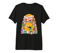 Introvert Zone Books Cat Retro Premium T-Shirt