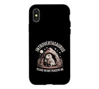 Introvertasaurus Please Do Not Perceive Me Case for iPhone X/XS