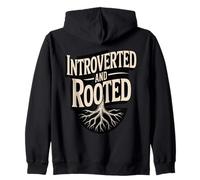 Introverted And Rooted Nature Tree Roots Zip Hoodie