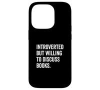 Introverted Bookworm Ready to Discuss Literature Lovers Case for iPhone 14 Pro