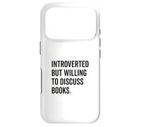 Introverted Bookworm Ready to Discuss Literature Lovers Case for iPhone 17 Pro