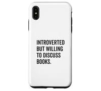 Introverted Bookworm Ready to Discuss Literature Lovers Case for iPhone XS Max