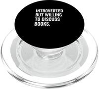 Introverted Bookworm Ready to Discuss Literature Lovers PopSockets PopGrip for MagSafe