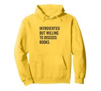 Introverted Bookworm Ready to Discuss Literature Lovers Pullover Hoodie