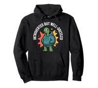 Introverted but Well Dressed Turtle Quote Pullover Hoodie