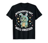 Introverted but Well Dressed Turtle Quote T-Shirt