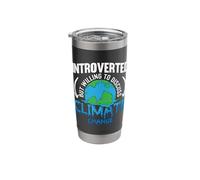 Introverted But Willing Environment Protect Climate Change Stainless Steel Insulated Tumbler