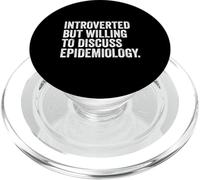 Introverted But Willing Epidemiology Funny Epidemiologist PopSockets PopGrip for MagSafe