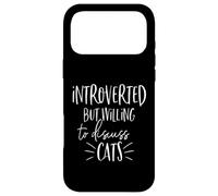 Introverted But Willing To Discuss Cats Funny Whiskers Meme Case for iPhone 17 Pro Max