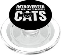 Introverted But Willing To Discuss Cats PopSockets PopGrip for MagSafe