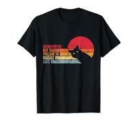 Introverted But Willing To Discuss Cats Retro Sunset T-Shirt